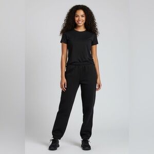 TNA 'Cozy Boyfriend' sweatpants in black, size S/fit XS